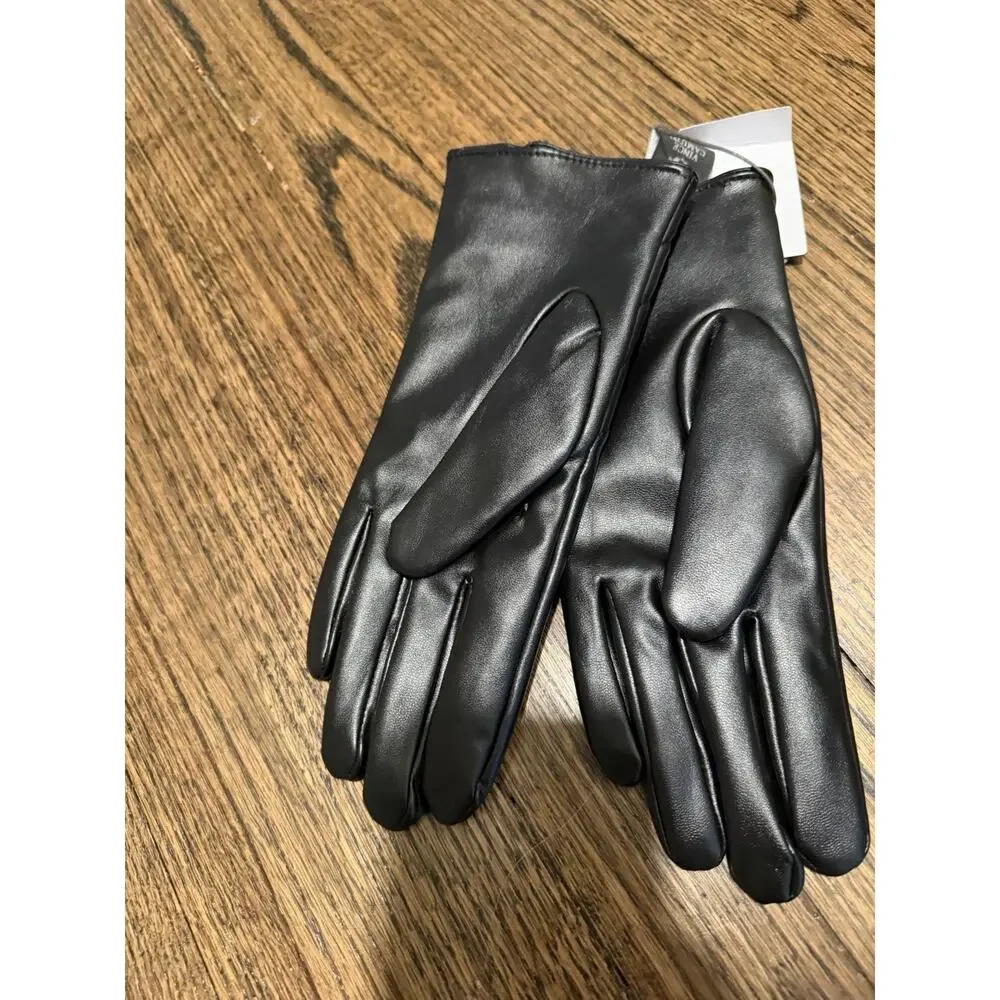Vince Camuto Black Ladies Gloves Sz L NWT